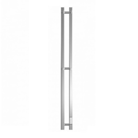 The heated towel electric "Dvin" X-2 Plaza Neo, 1200x80 mm, dimmer, polished-1