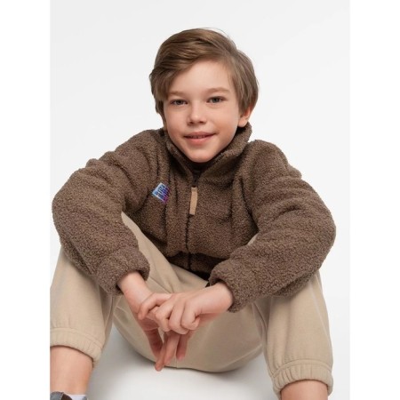 Children's sweatshirt Amarobaby Lamb, height 128 cm, cocoa color-11
