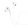 Hoco M1 Max headphones, wired, inserts, microphone on Bluetooth 5.0, Lightning, 1.2 m, white