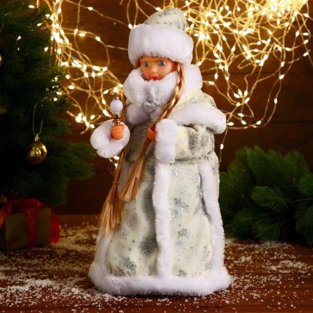 Snow Maiden "White fur coat, with a manner" moves 40 cm-1