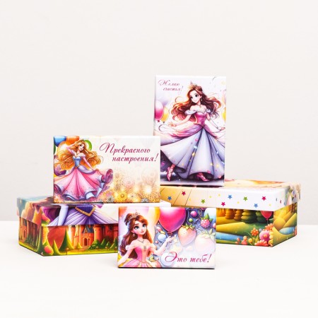 A set of boxes 10 in 1 "Princess" 32.5 x 20 x 12.5 -12 x 7 x 4 cm-4