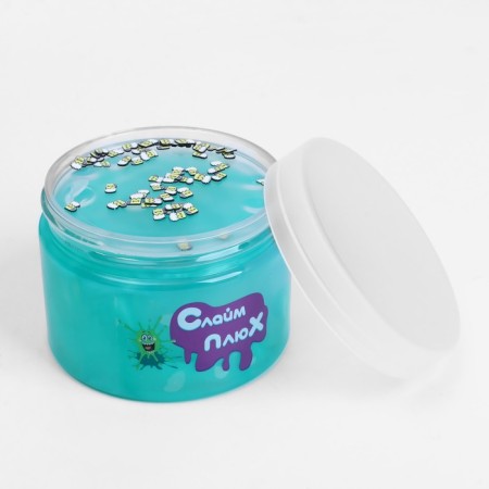 Two -layer slime "Sea" with charming, turquoise, 350 g-11