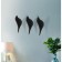 Nast-light decor "Bird" 13 x 4 cm, black