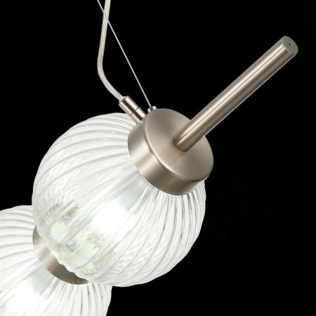 Suspension lamp ST LUCE. SL1155.113.03. Marena. 3x40 W, E14, 83x16.5 cm, Nickel color-9