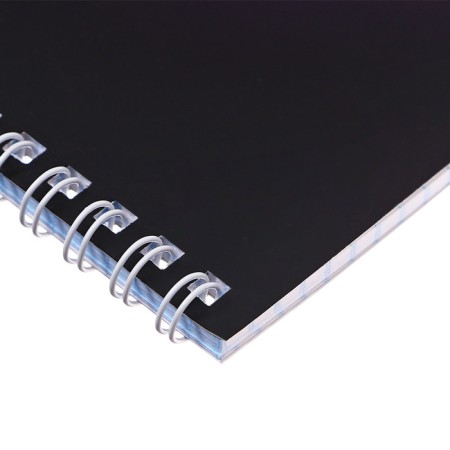 Notepad A5, 40 sheets in a cage on the crest "Neo-Ainime", covered cardboard, matte lamination, selective UV-lame, offset unit-1
