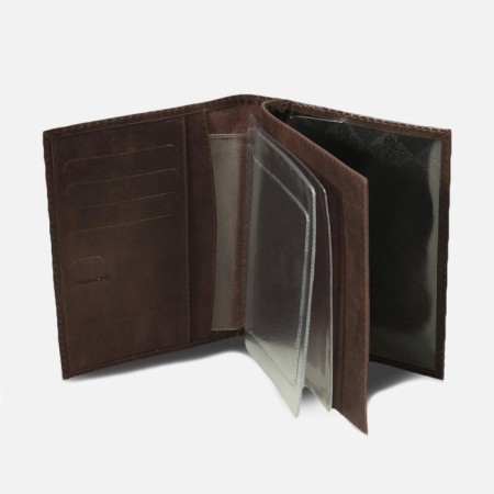 Cover for auto documents, passport department, brown color-1