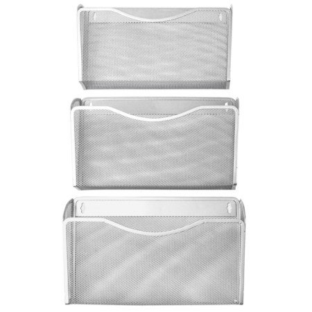 A set of wall -mounted A4, 3 pieces, Berlingo Steel & Style, Metal, Silver-1