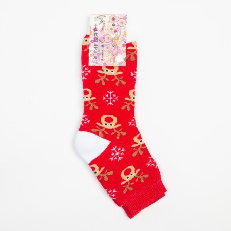Women's socks, red color, size 23-4