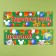 Girlyanda-placket "Hello, school!", Length 90 cm, Mickey Mouse and friends