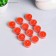 Candle in the sleeve "Circle", set 12 pcs, red