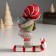 Polystone souvenir "Girl in a cap, with a gift for skiing" 12x5x9 cm