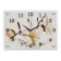 Carty clock is wall-mounted, interior "orchid", silent, 30 x 40 cm, mix