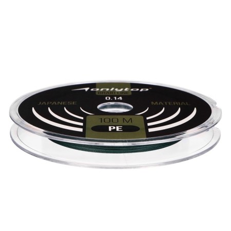 Onlytop Universal X4 cord, diameter 0.14 mm, test 9.1 kg, 100 m, dark green-1
