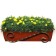 Balcony color stand, 47 × 21 × 19 cm, metal, bronze color