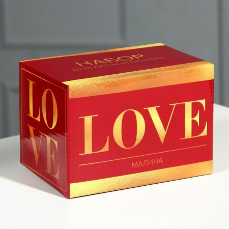 Диффузор ароматический для дома камни с аромамаслом «Love», аромат малина, 10 х 7 см.-1