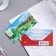 Money envelope "Happy Birthday!" Cutting, mountains, butterflies, 8.3x16.7 cm