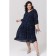 Women's dress, size 66, dark blue color