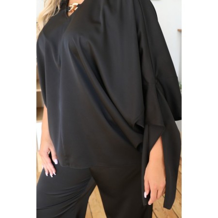 Female suit, size 48, black color-4