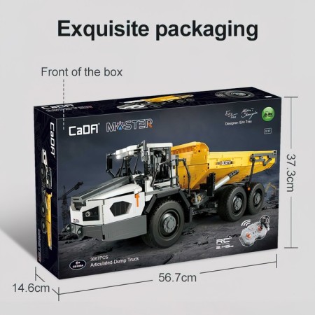 Designer Radio -controlled "Construction truck", 3067 parts, scale 1:17-18