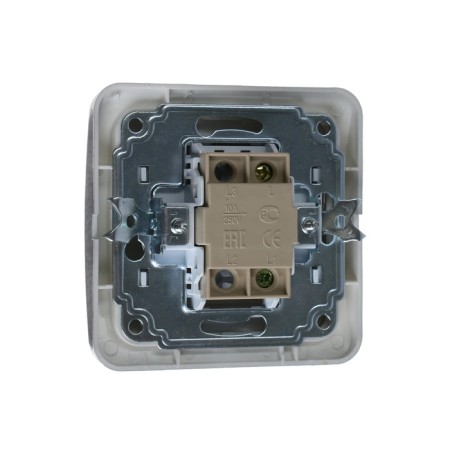 Luazon Lighting "Orion" switch, 10 A, 1 key, hidden, silver-2
