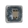 Luazon Lighting "Orion" switch, 10 A, 1 key, hidden, silver