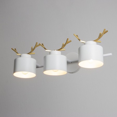 Sconces "Sokhat" 3he27 40w white with gold 60x15x22cm-1