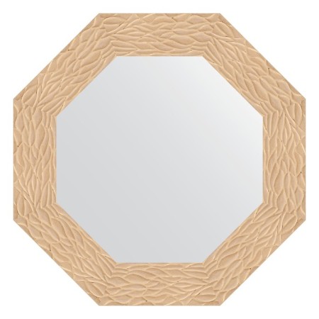 Mirror in the baguette frame, gold dunes 90 mm, 61x61 cm