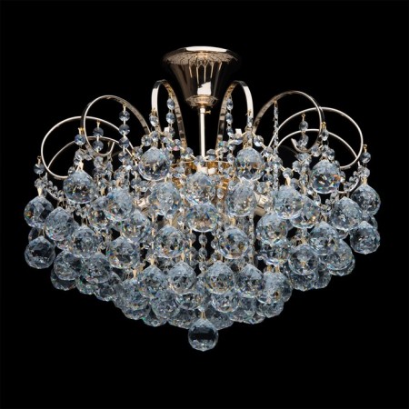 Pearl chandelier 6x60W E14 gold-2