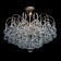 Pearl chandelier 6x60W E14 gold
