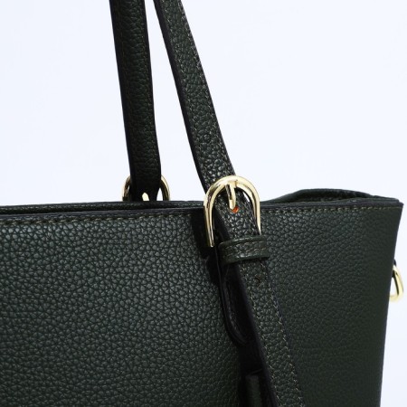 Zipper bag with zipper, green color-3