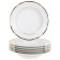 Deep Tulip plate, decor "Snowthrough tulip, golden holders", 23 cm