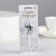 Candle in the cake on the skewer "Air star", number 1, 3.5 cm, silver