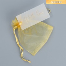 Bag Gift Organza Gold 