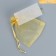 Bag Gift Organza Gold "Gift", with a nameplate, 10 x 12 cm +/- 1.5 cm