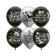 Latex Shar "" Black & Silver. SDR. Offective balls ", set 25 pcs., Mix