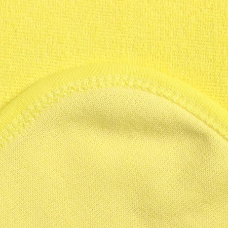 Baby towel, corner, terry, size 90x105 cm, yellow color, mix-2