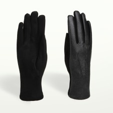 Gloves are female, dimensionless, without insulation, black color