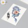 Tattoo on the body color "Dragon with peonia" 14.8x21 cm
