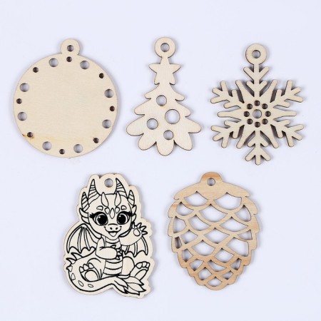 Set for creativity "Christmas toys. Do it yourself: Dragon ”5 pcs.-1