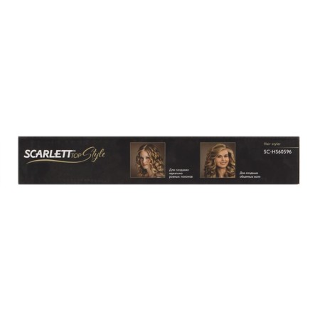 SCARLETT SC-HS60596, 30 W, Ceramic coating, D = 25 mm, 210 ° C, white and golden-4
