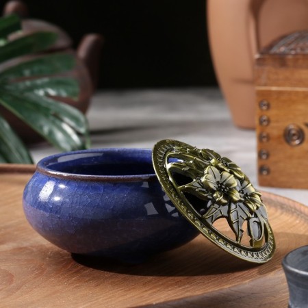 Kurilnitsa for any incense "Aventurine" ceramic, mix-3