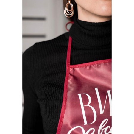 Kitchen apron "Wine is always a good idea"-4