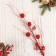 Decor "Brill" branch with balls curls, d-3 cm 66 cm, mix