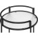 Coffee table Kotani metal, black 50x50x79 cm