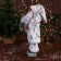 Santa Claus "with a Christmas tree with balls and gifts" 50 cm, silver