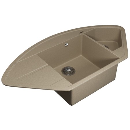 Quartz-quartz kitchen up-up-quartz UPD-06, angular two-section, color 02 beige-2