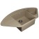 Quartz-quartz kitchen up-up-quartz UPD-06, angular two-section, color 02 beige