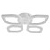 Chandelier gallop LED rhombus 70W LED 2700-4200k white 38x38x9.5cm