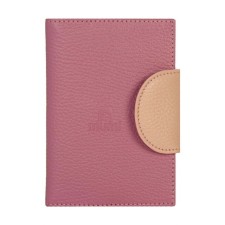 Cover for auto documents on a button, a passport department, pink color