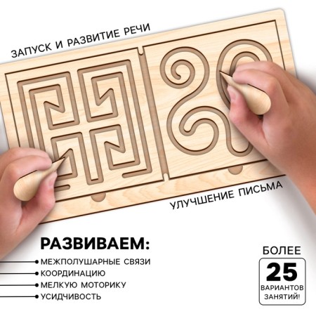 Developing set of neurotransmaries for children "Intercessor Boards", 10 stencils-2